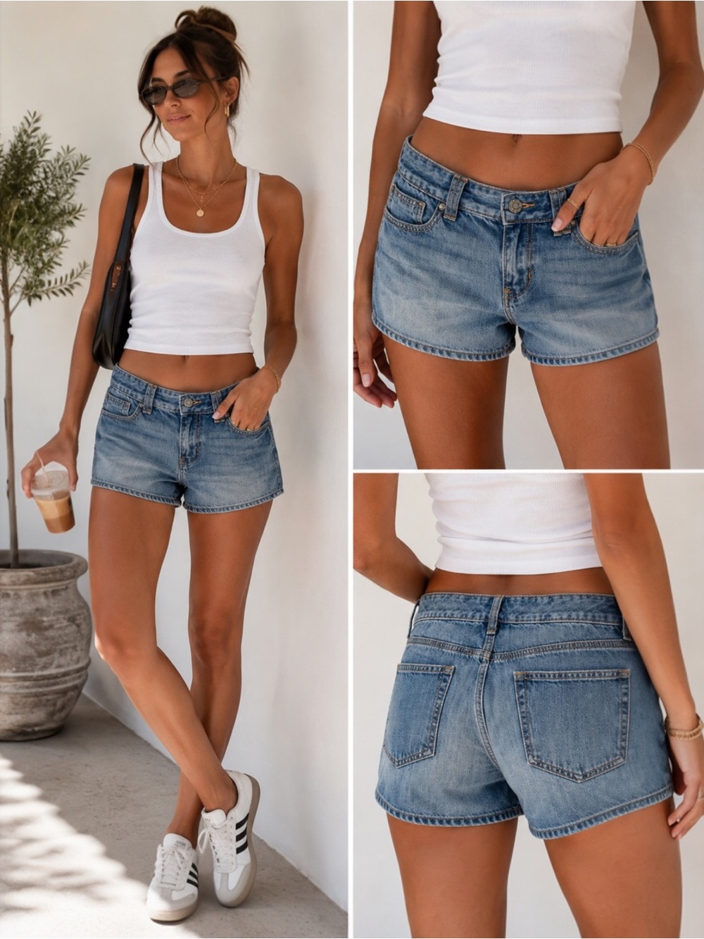 Gap 1969 Low Rise Denim Shorts Women’s Size 8/29 Light Wash 100% Cotton